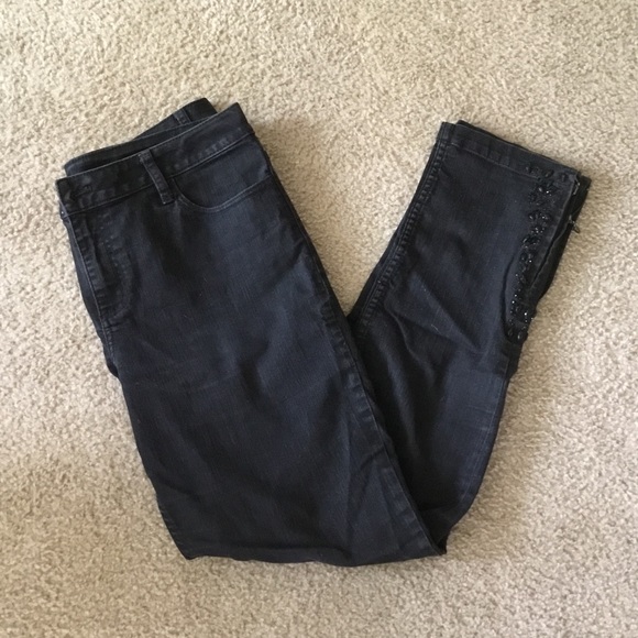 Cache Denim - 🌟Cache Black Embellished Jeans